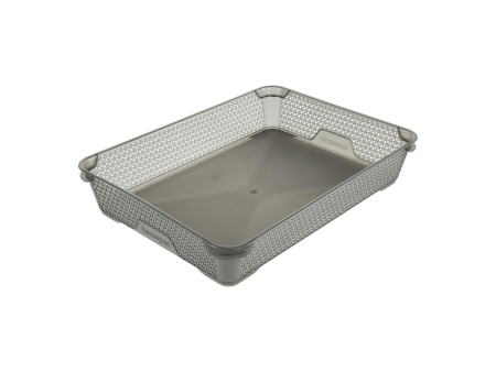 keeeper Corbeille de rangement 'mirko', A4, crystal-grey