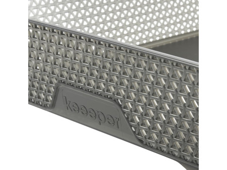 keeeper Corbeille de rangement 'mirko', A4, crystal-grey