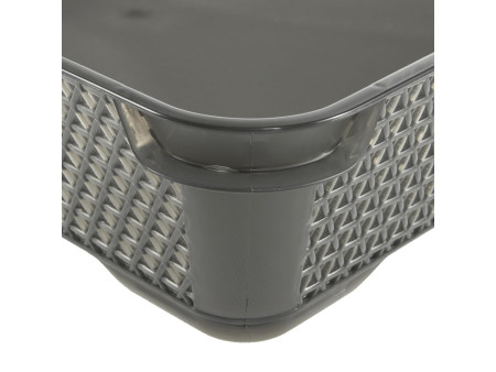 keeeper Corbeille de rangement 'mirko', A4, crystal-grey