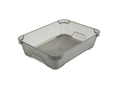 keeeper Corbeille de rangement 'mirko', A5, crystal-grey