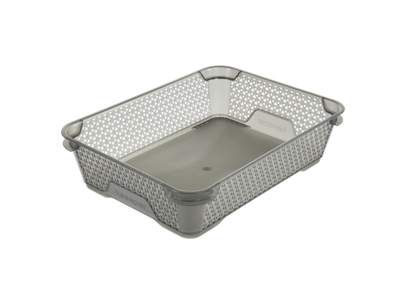 keeeper Corbeille de rangement 'mirko', A5, crystal-grey