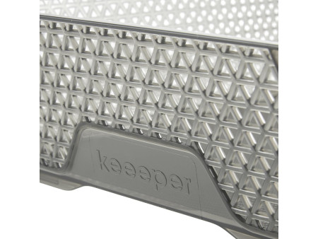 keeeper Corbeille de rangement 'mirko', A5, crystal-grey