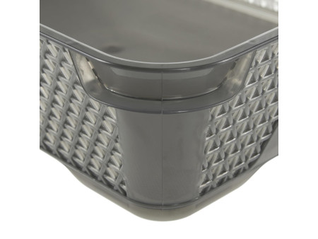 keeeper Corbeille de rangement 'mirko', A5, crystal-grey