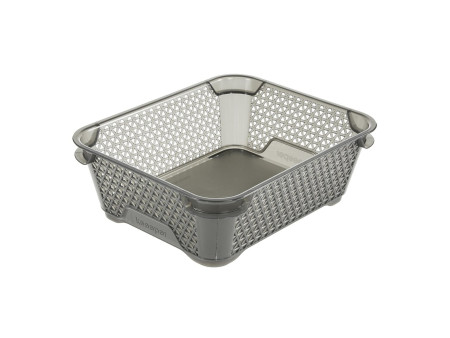 keeeper Corbeille de rangement 'mirko', A6, crystal-grey