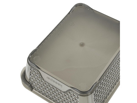 keeeper Corbeille de rangement 'mirko', A6, crystal-grey