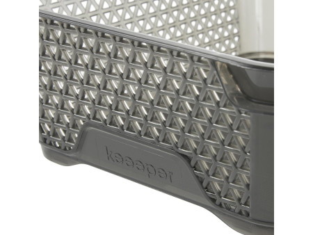 keeeper Corbeille de rangement 'mirko', A6, crystal-grey