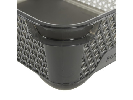 keeeper Corbeille de rangement 'mirko', A6, crystal-grey