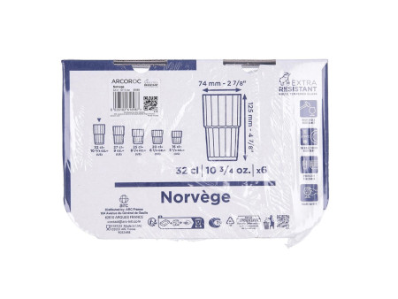 Esmeyer Arcoroc Verre de jus 'Norvege', 0,27 litres