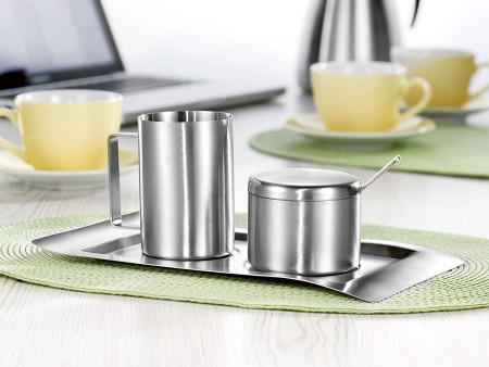 Esmeyer Set pour lait & sucre 'WAVE', 5 pièces