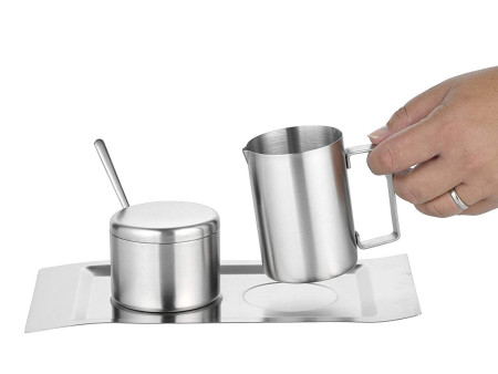 Esmeyer Set pour lait & sucre 'WAVE', 5 pièces
