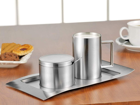 Esmeyer Set pour lait & sucre 'WAVE', 5 pièces