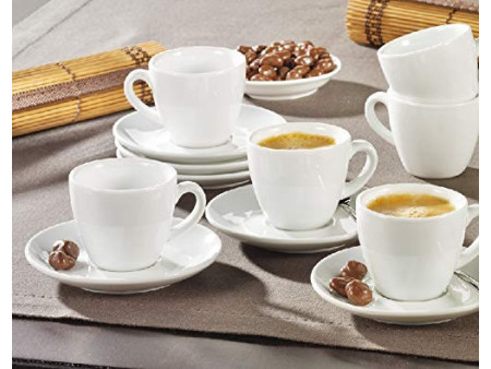 Esmeyer Tasse espresso 'Bistro', set de 6, blanc