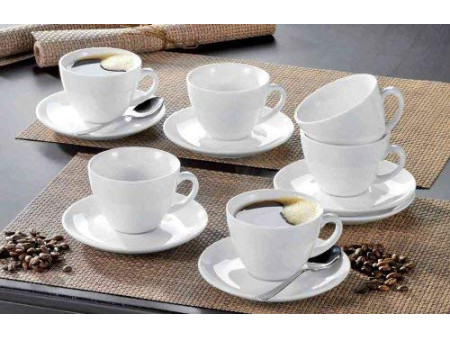 Esmeyer Tasse à café 'Bistro', set de 6, blanc