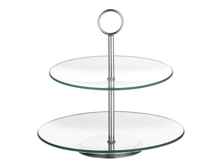 Esmeyer Présentoir à étages en verre 'COOKIE', 2 étages