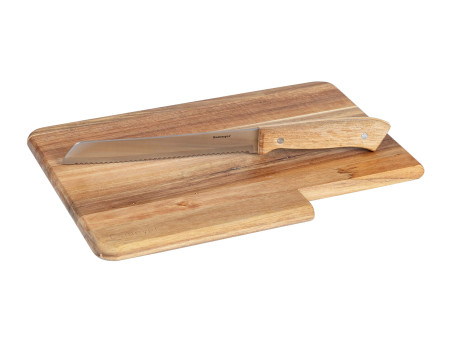 Esmeyer Planche à découper, en acacia, avec couteau à pain
