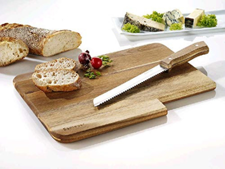 Esmeyer Planche à découper, en acacia, avec couteau à pain
