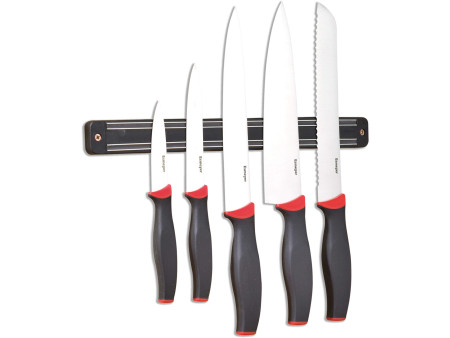 Esmeyer Bloc de couteaux, 5 pièces, avec barre magnétique