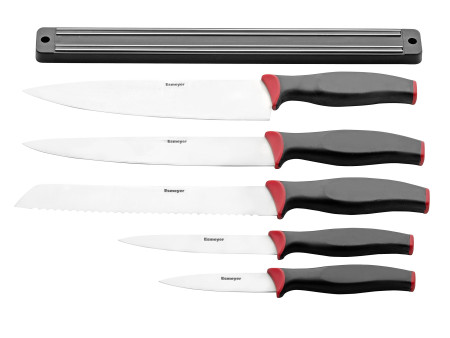 Esmeyer Bloc de couteaux, 5 pièces, avec barre magnétique
