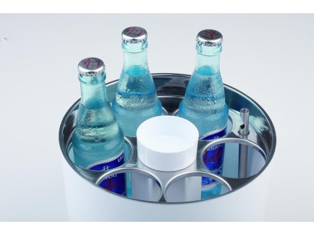 APS Rafraîchisseur conférence de bouteilles, argent/blanc