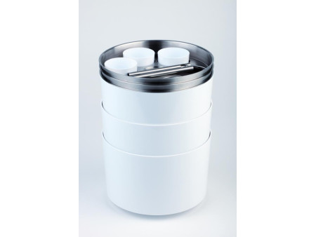 APS Rafraîchisseur conférence de bouteilles, argent/blanc