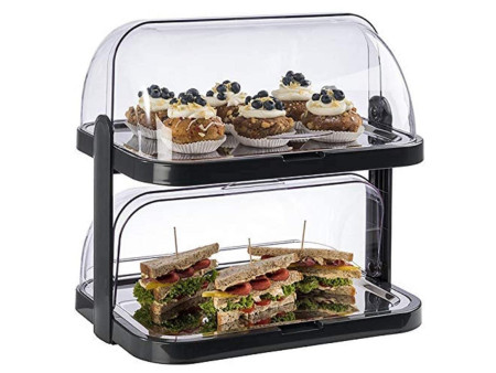 APS Vitrine de buffet DOPPELDECKER, noir