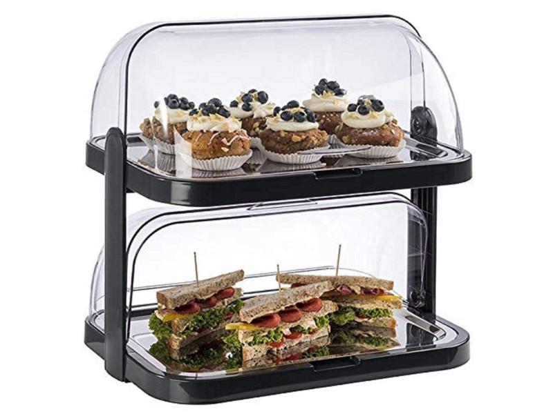 APS Vitrine de buffet DOPPELDECKER, noir