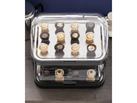 APS Vitrine de buffet DOPPELDECKER, noir