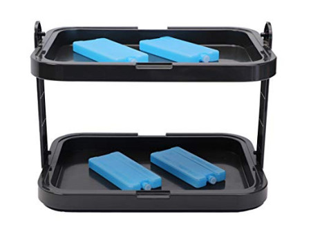 APS Vitrine de buffet DOPPELDECKER, noir