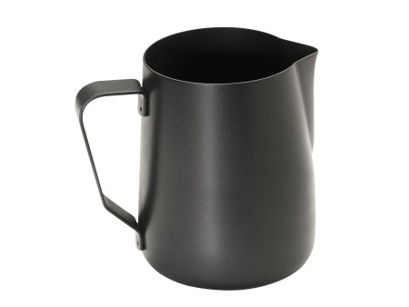 APS Pichet à lait universel, acier inoxydable noir, 0,8 l