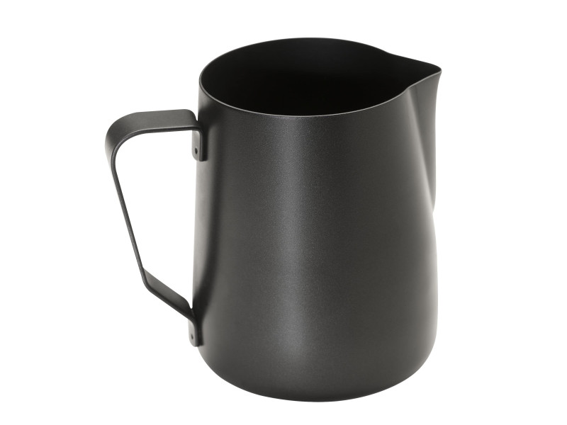 APS Pichet à lait universel, acier inoxydable noir, 0,8 l