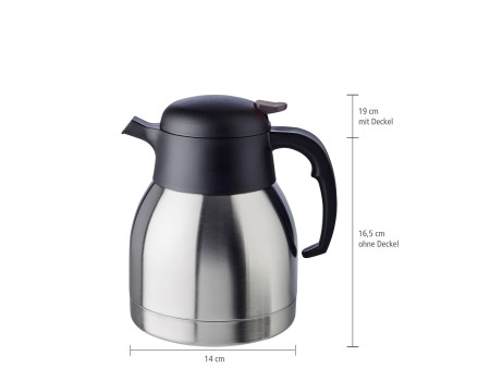 APS Pichet isotherme CLASSIC, 1,5 litre, acier inoxydable