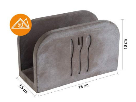 APS Support de serviettes papier ELEMENT, béton, gris
