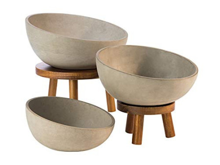 APS Bol pour buffet ELEMENT, béton, 1,1 litre, gris