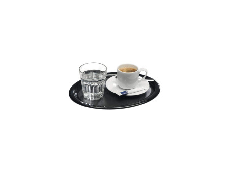 APS Plateau de service KAFFEEHAUS, ovale, en mélamine noir