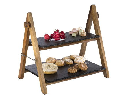 APS Présentoir de buffet, 2 étages, pliable