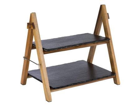 APS Présentoir de buffet, 2 étages, pliable