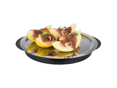 APS Set de plateau réfrigérant, rond, noir/transparent