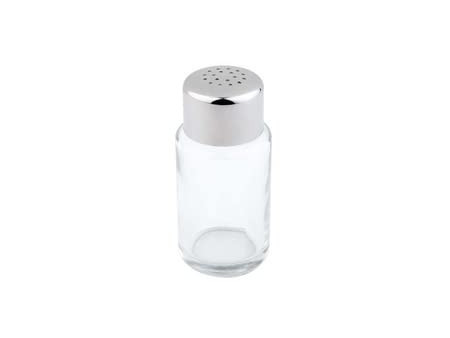 APS Salière/poivrière, verre/acier inoxydable, 6 trous