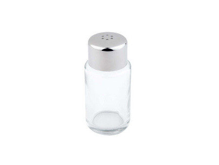 APS Salière/poivrière, verre/acier inoxydable, 18 trous