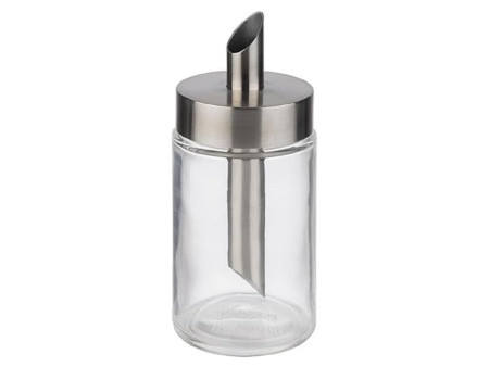 APS Sucrier doseur, avec tube doseur, acier inoxydable/verre
