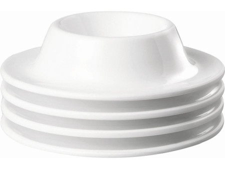 APS Coquetier EGGY, en mélamine, blanc, set de 4