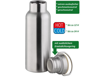 APS Gourde H2O YEAH!, acier inoxydable, 0,5 litre
