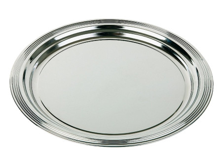 APS Plat de service CLASSIC, diamètre: 350 mm, argent