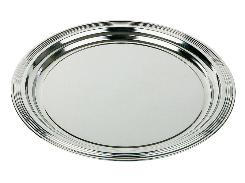 APS Plat de service CLASSIC, diamètre: 350 mm, argent