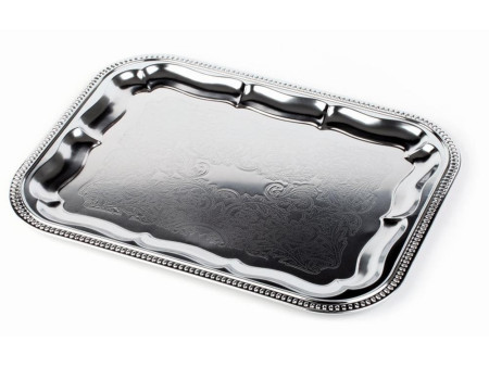 APS Plat de service, rectangulaire, 410 x 310 mm, argent