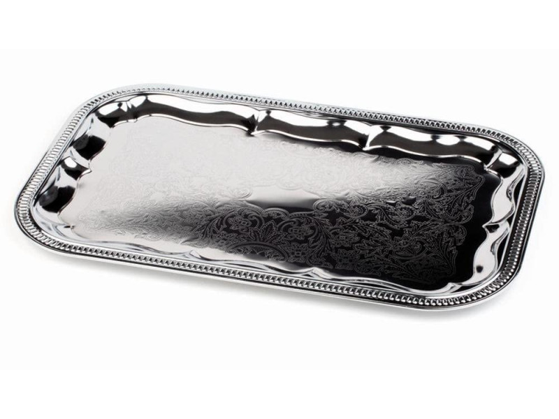 APS Plat de service, rectangulaire, 530 x 325 mm, argent