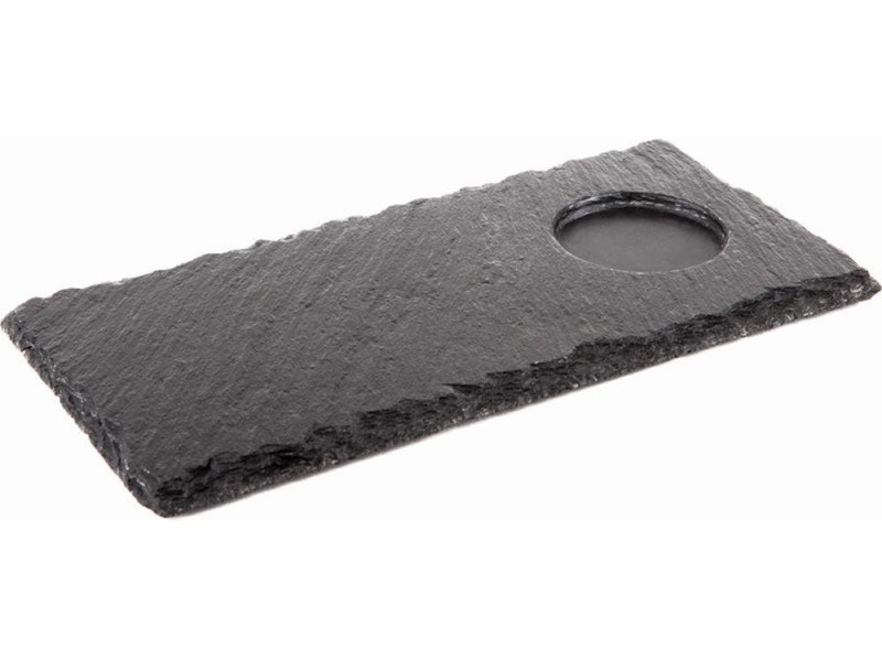 APS Plat en ardoise naturelle, (L)250 x (P)120mm, anthracite
