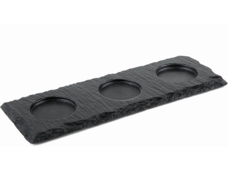 APS Plat en ardoise naturelle, (L)280 x (P)100mm, anthracite
