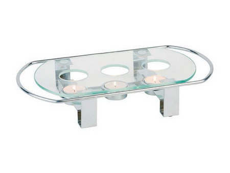 APS Chauffe-plat, 3 bougies, (L)340 x (P)180 x (H)60 mm