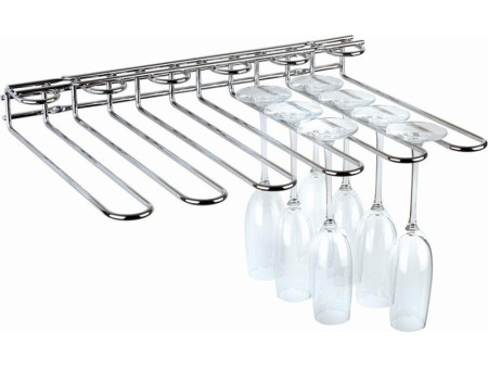 APS Porte-verres avec rails, métal chromé